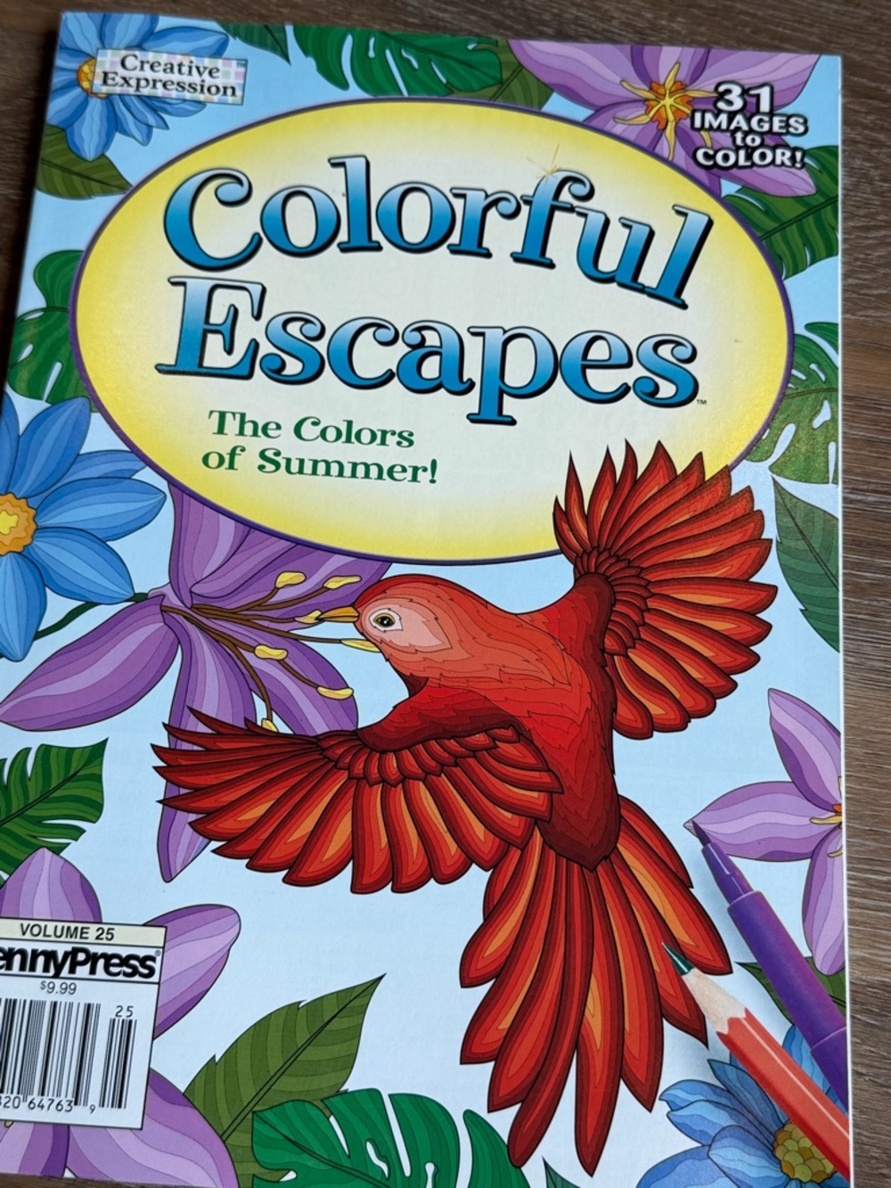 Colorful Escapes Coloring Book -limited edition no longer in stores